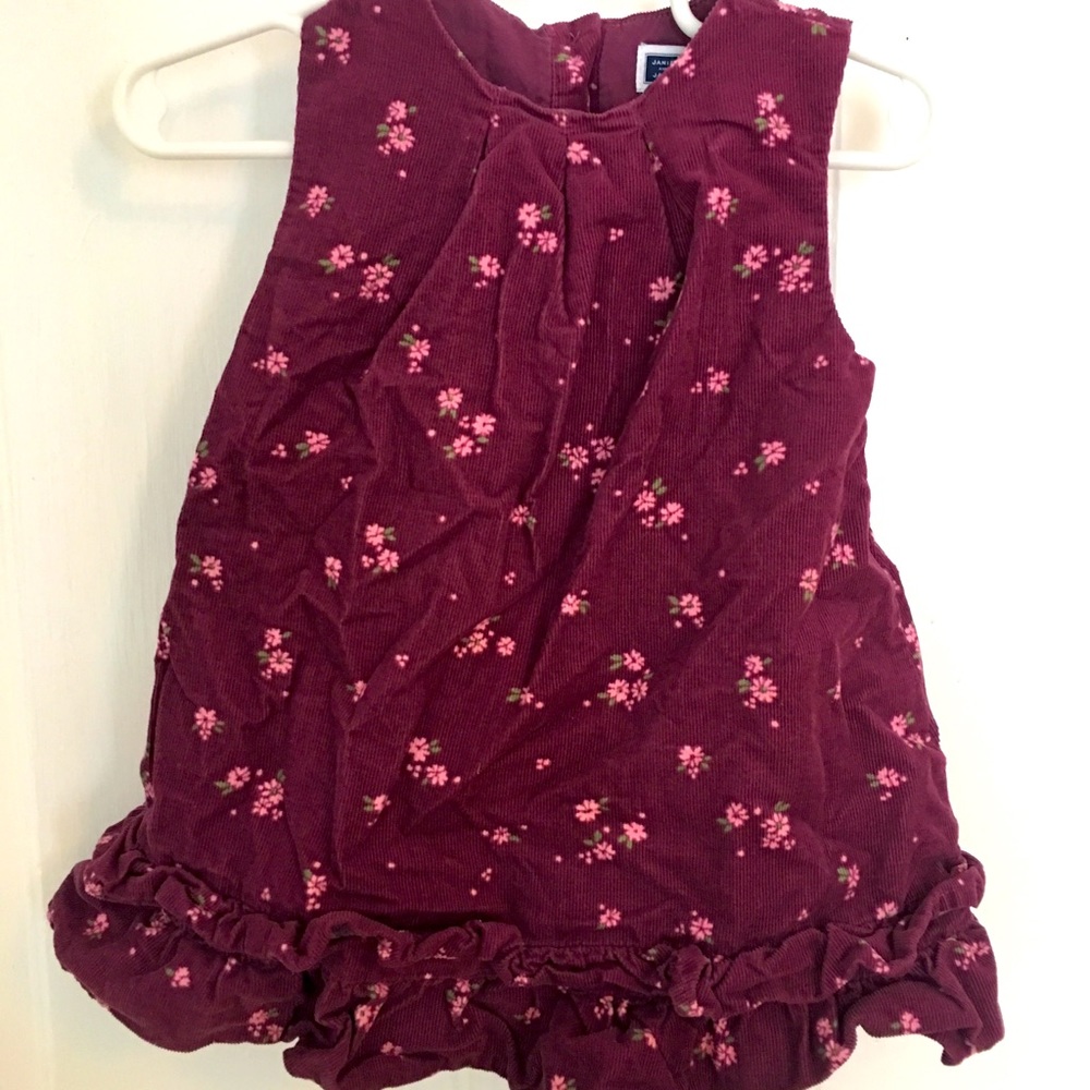 Janie & Jack corduroy romper 18-24 mo EUC